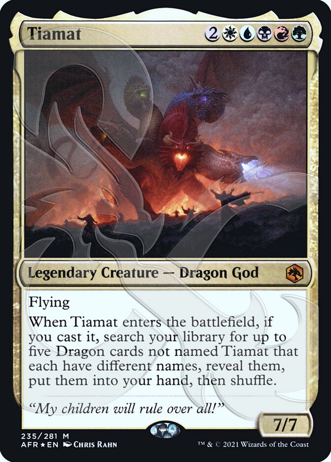 Tiamat (Ampersand Promo) [Dungeons & Dragons: Adventures in the Forgot Tiamat (Ampersand Promo) [Dungeons & Dragons: Adventures in the Forgot