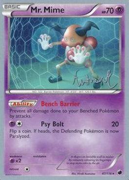 mime mtg card Mr. Mime (47/116) (Emerald King