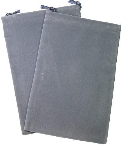 Velour Dice Bag Large - Grey