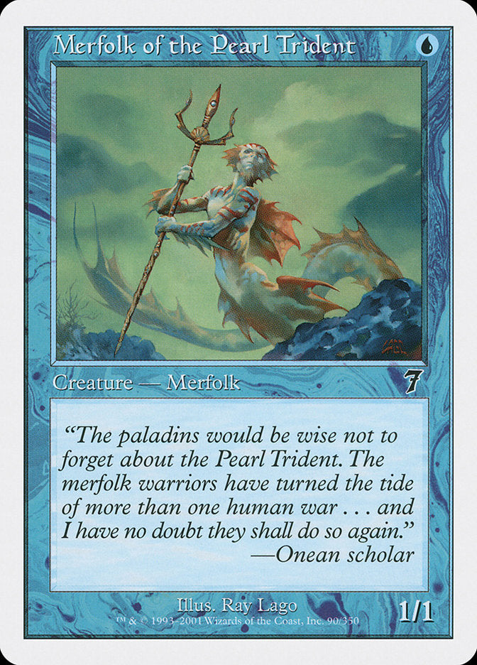 merfolk cards mtg Merfolk of the Pearl Trident [Seventh Edition]