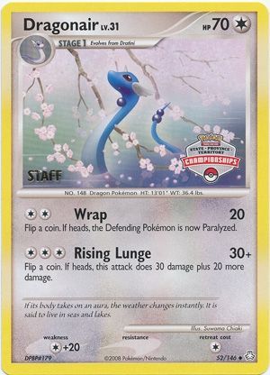 Dragonair (52/146) (State Province Territory Championship Staff) [Diamond & Pearl: Legends Awakened]