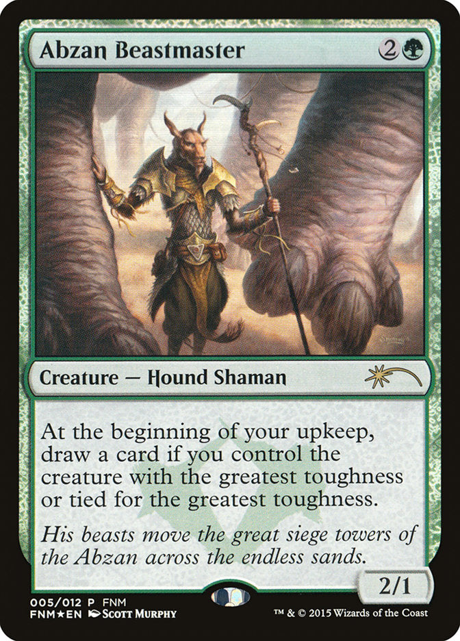 mtg abzan card draw Abzan Beastmaster | Promotional