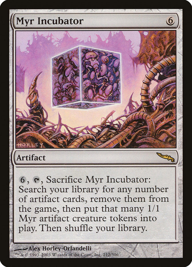 mtg mirrodin cards Myr Incubator [Mirrodin]