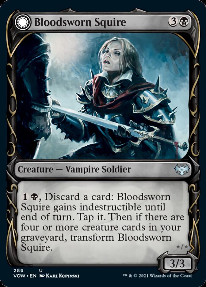 Bloodsworn Squire // Bloodsworn Knight (Showcase Fang Frame) [Innistra