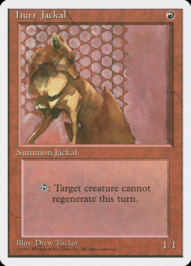 mtg jackal cards Hurr Jackal [Fourth Edition]