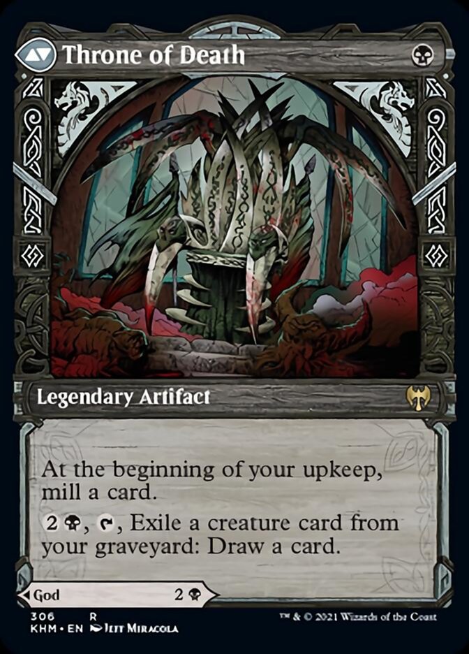 mtg kaldheim showcase cards Egon, God of Death // Throne of Death (Showcase) [Kaldheim]