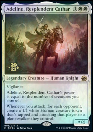 Adeline, Resplendent Cathar [Innistrad: Midnight Hunt Prerelease Promo