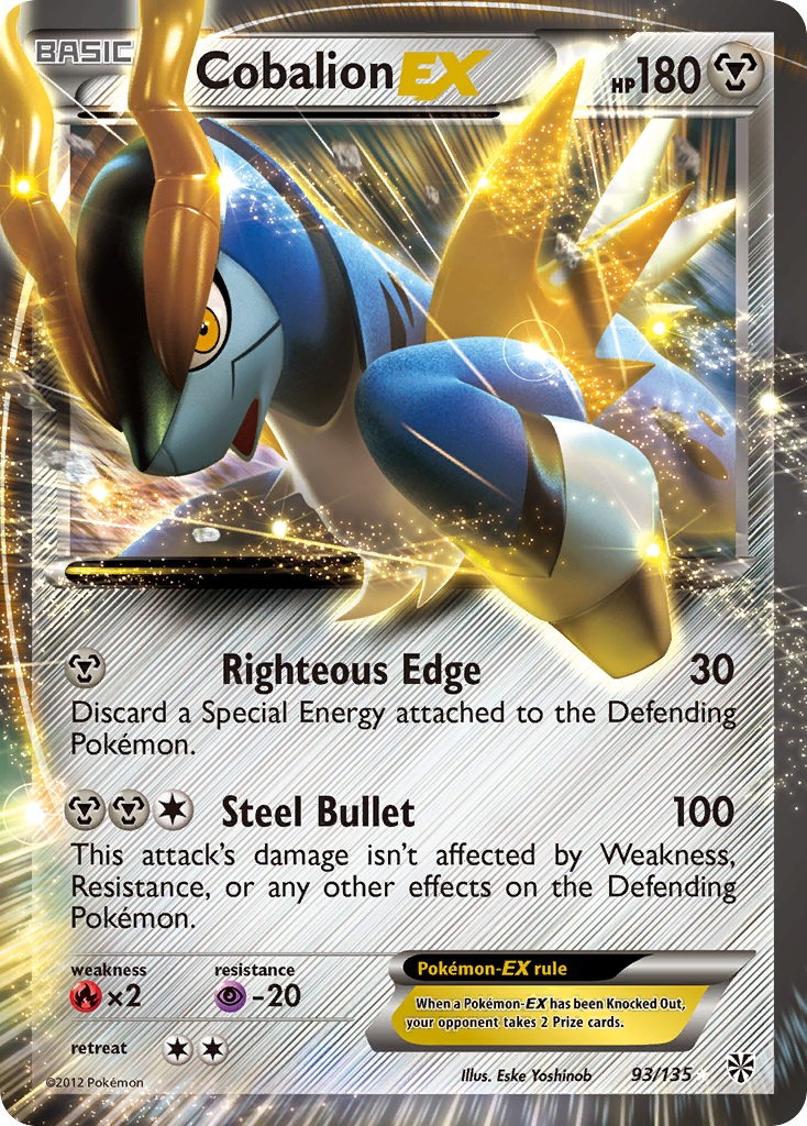 Cobalion EX (93/135) [Black & White: Plasma Storm]