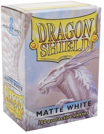 Dragon Shield Sleeves - White Matte 100ct