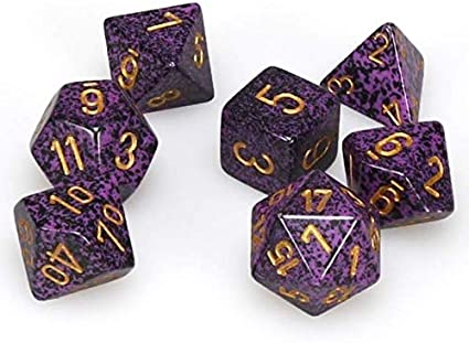 CHX 25317 Hurricane Speckled Polyhedral 7 Die Set