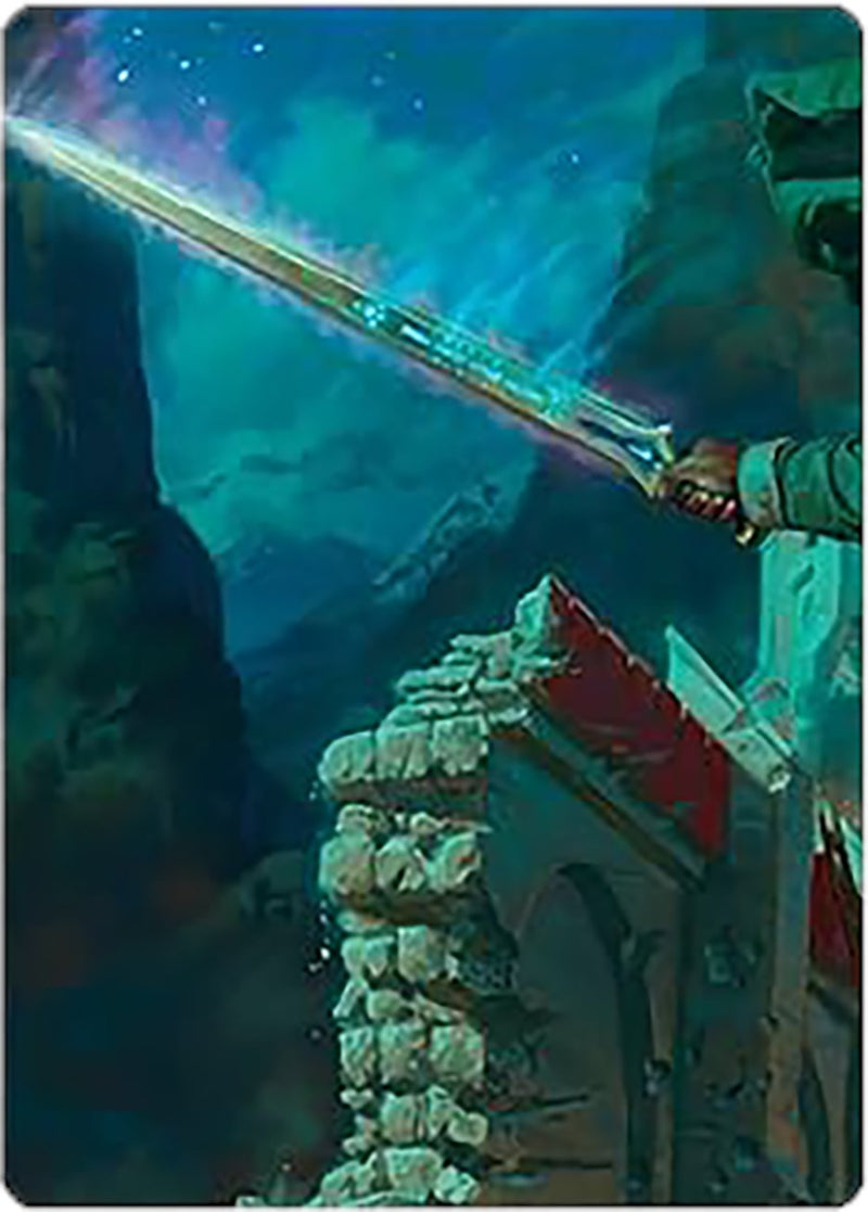 Anduril, Narsil Reforged Art Card [The Lord of the Rings: Tales of Mid Anduril, Narsil Reforged Art Card [The Lord of the Rings: Tales of Mid