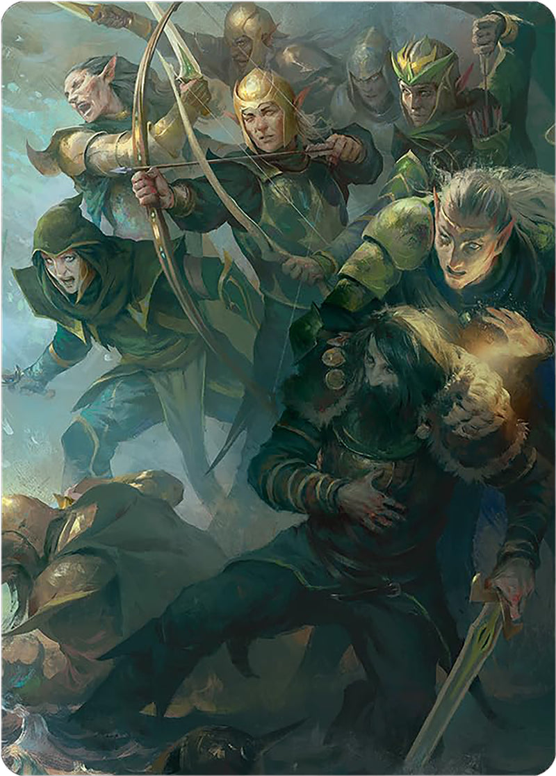 lord of the rings mtg art cards Galadhrim Brigade Art Card [The Lord of the Rings: Tales of Middle-ear