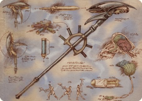 mtg commanders that draw cards Brothers War Schematic Mishras Bauble Art main image 0