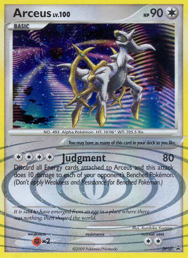 arceus pokemon card level 100 Trading Single - Rare Holo LV.100 #DP50 (1) (Dont apply Weakness and Resistance for Benched Pokmon.) Weakness Water 2 Resistance Lightning 2009 POKEMON PLATINUM ARCEUS #95