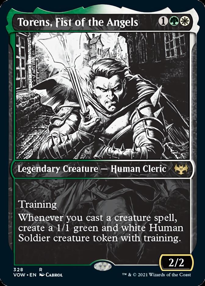 mtg eternal night cards Torens, Fist of the Angels (Showcase Eternal Night) [Innistrad: Crimso