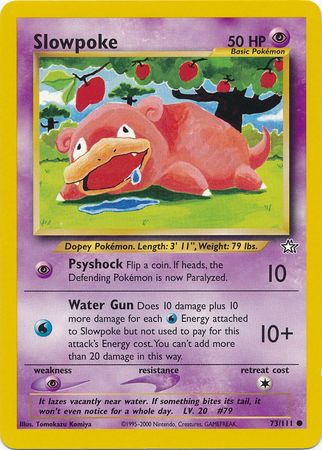 pokemon neo genesis card prices Slowpoke (73/111) [Neo Genesis Unlimited]