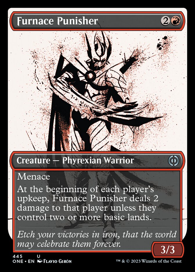Furnace Punisher (Showcase Ichor Step-and-Compleat Foil) [Phyrexia: All Will Be One]