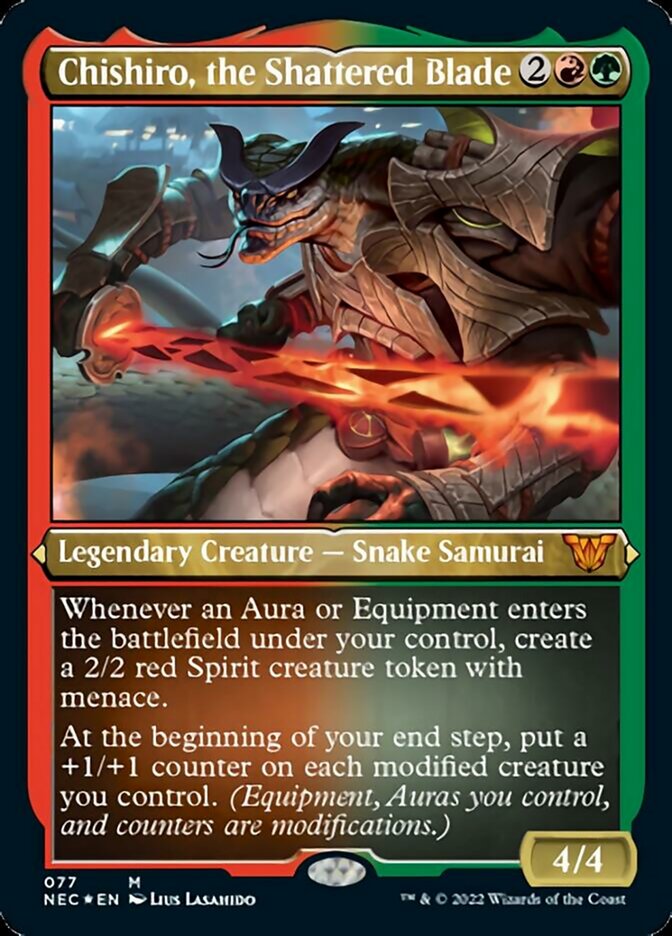 mtg chishiro commander deck Chishiro, the Shattered Blade | Kamigawa: Neon Dynasty Commander Decks | Commander