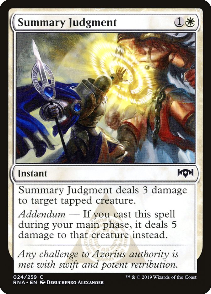 Summary Judgment [Ravnica Allegiance]