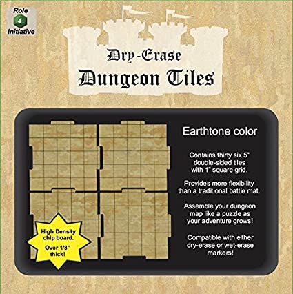 Dry-Erase Dungeon Tiles - Earthtone