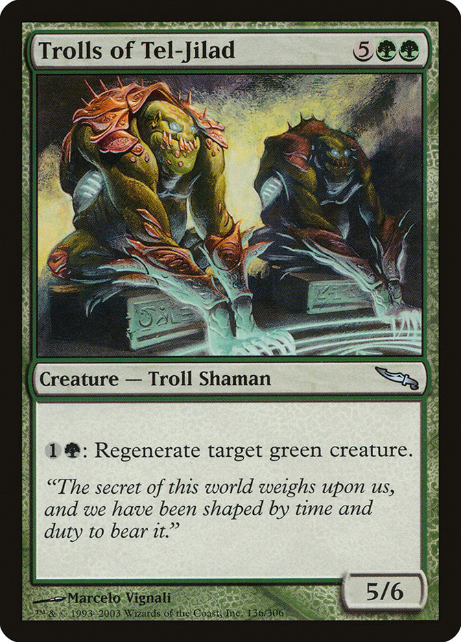 troll mtg cards Has anyone tried Shaman with mono green in Commander or 60-card deck? Honor Troll