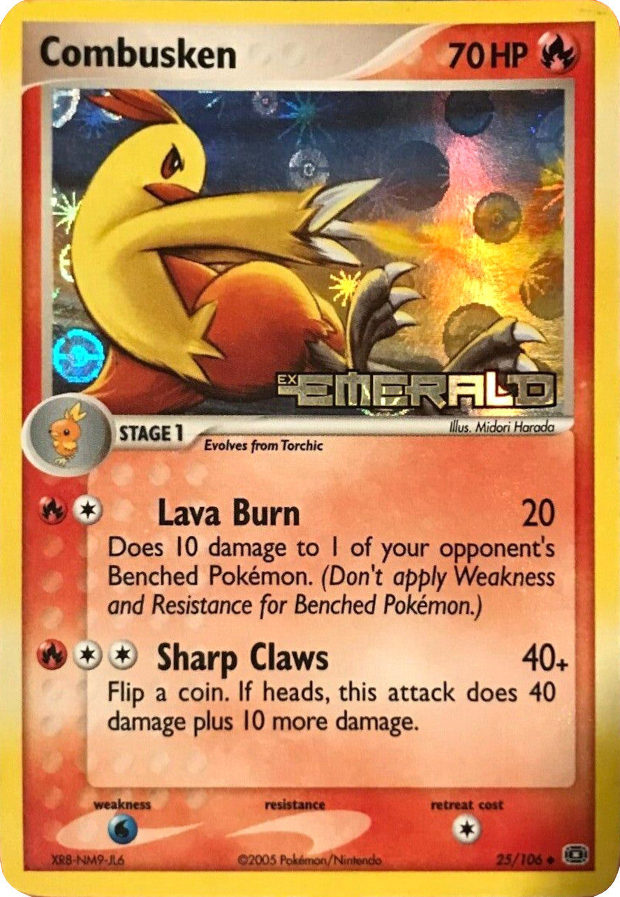 pokemon card combusken Japanese 019/098 sv10 C TCG Stage 1 Thicc Combusken Pokemon Card Handmade