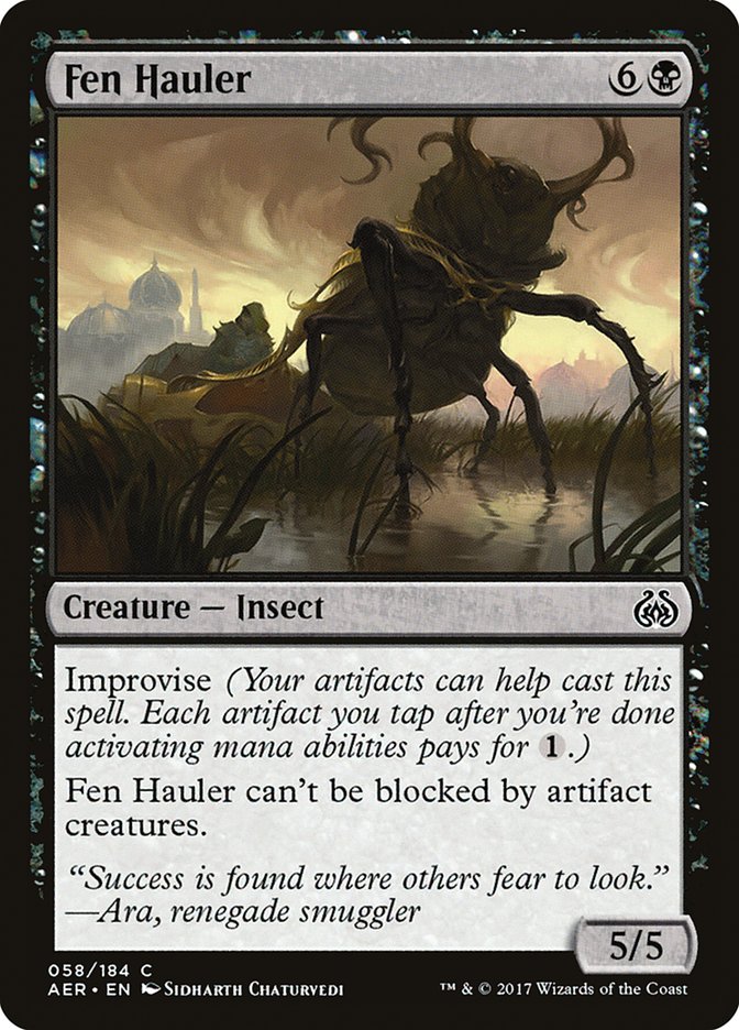 doll card mtg Fen Hauler [Aether Revolt]
