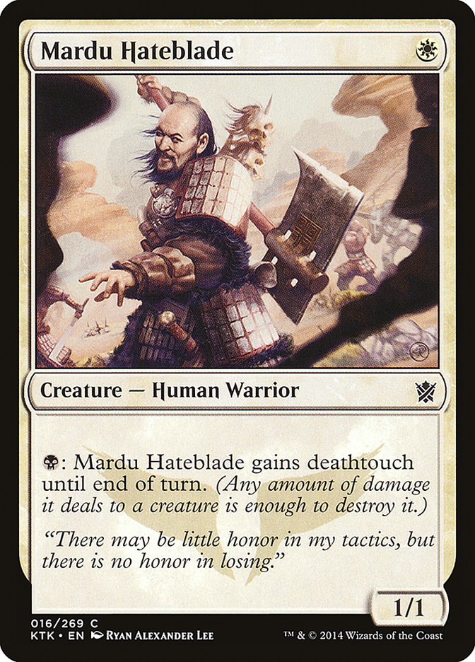 mardu mtg cards Mardu Hateblade [Khans of Tarkir]