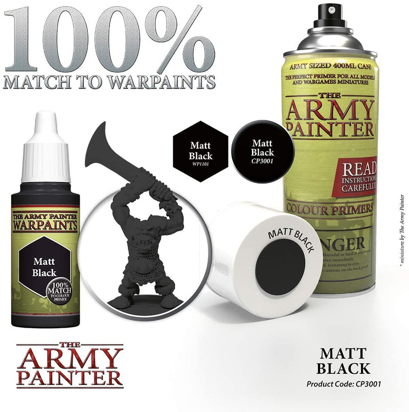 Army Painter Color Primer: Matt Black (400 ml)
