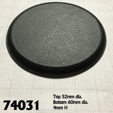 RPR 74031 Baseboss - 60mm Round Plastic Display Base (10) RPR 74031