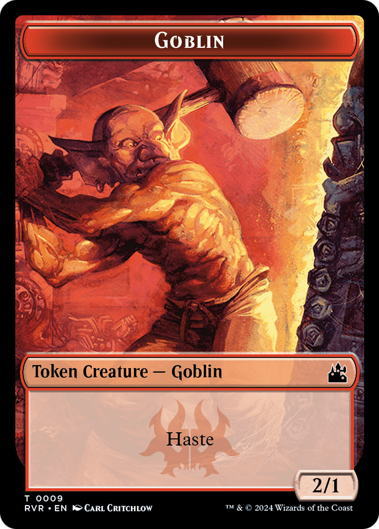 mtg goblin token cards (1/1) by Ken Meyer Jr Phyrexian Goblin custom token for Magic Goblin Token (0009) [Ravnica Remastered