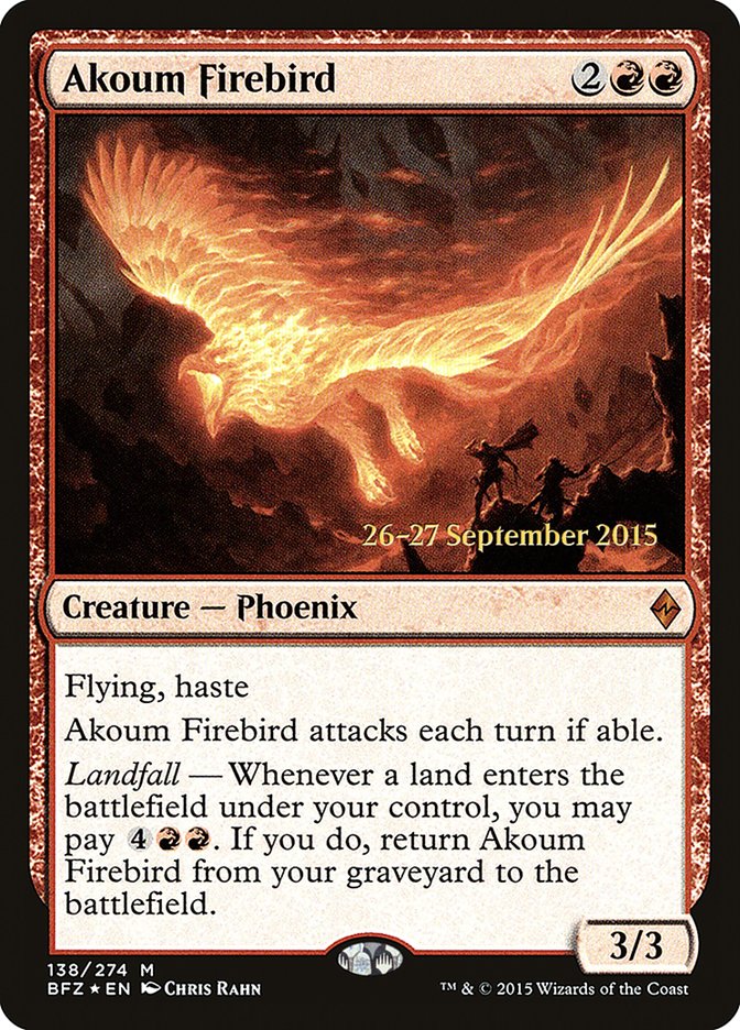 Akoum Firebird  [Battle for Zendikar Prerelease Promos]