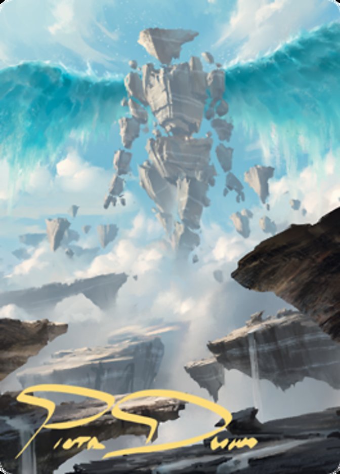 Celestial Colonnade Art Card (Gold-Stamped Signature) [Zendikar Rising