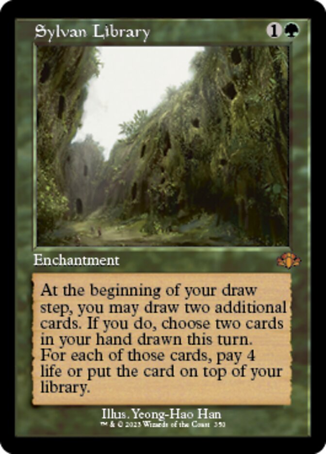 Sylvan Library (Retro) [Dominaria Remastered]