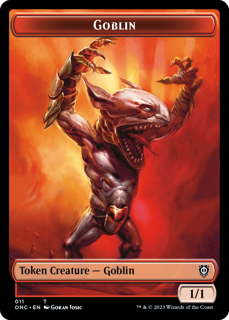 thopter deck mtg commander Rebel // Goblin Double-Sided Token [Phyrexia: All Will Be One Commande