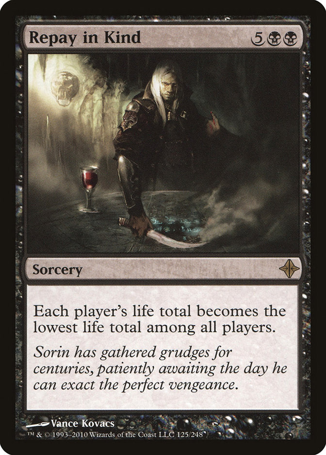 mtg rise of the eldrazi cards Repay in Kind [Rise of the Eldrazi]