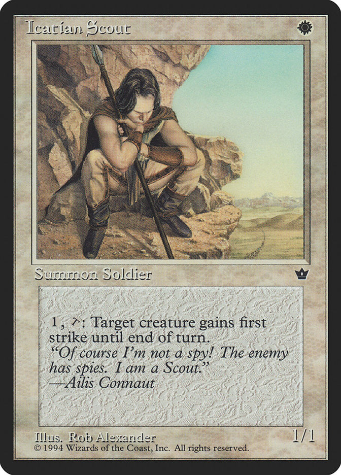 rob alexander mtg cards Exalted Angel Signed by MTGPlaymats Icatian Scout (Rob Alexander) [Fallen