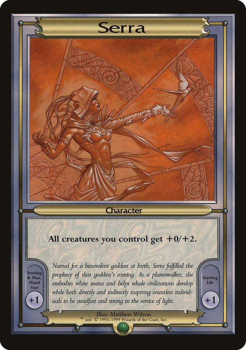 vanguard mtg cards Serra [Vanguard Series] card-type:Legendary Creature — Phyrexian Angel Trample Modern Horizons 3 Welcome To // Jurassic Options:1087 Foil Secret Lair Drop Series (SLD)