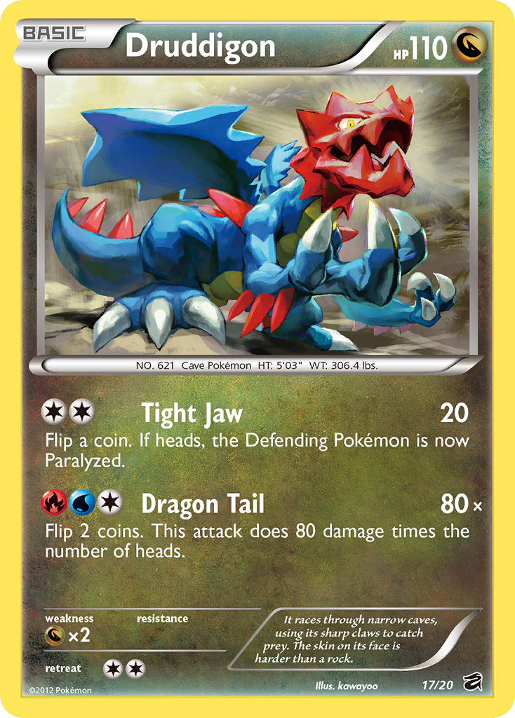 druddigon pokemon card price - (70) Uncommon Card Type Druddigon - 106/113 (Reverse Foil)