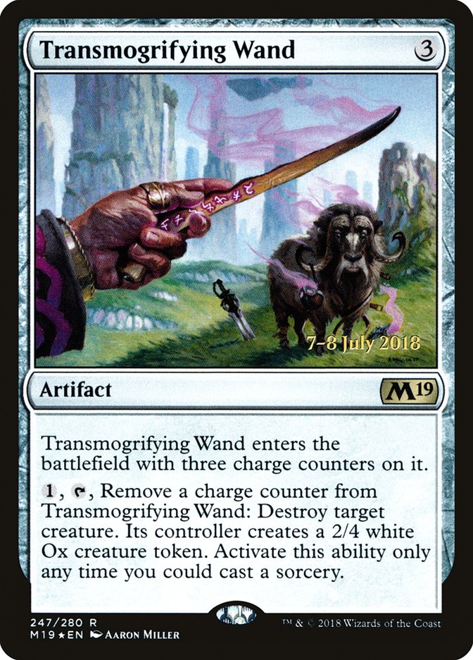 Transmogrifying Wand  [Core Set 2019 Prerelease Promos]