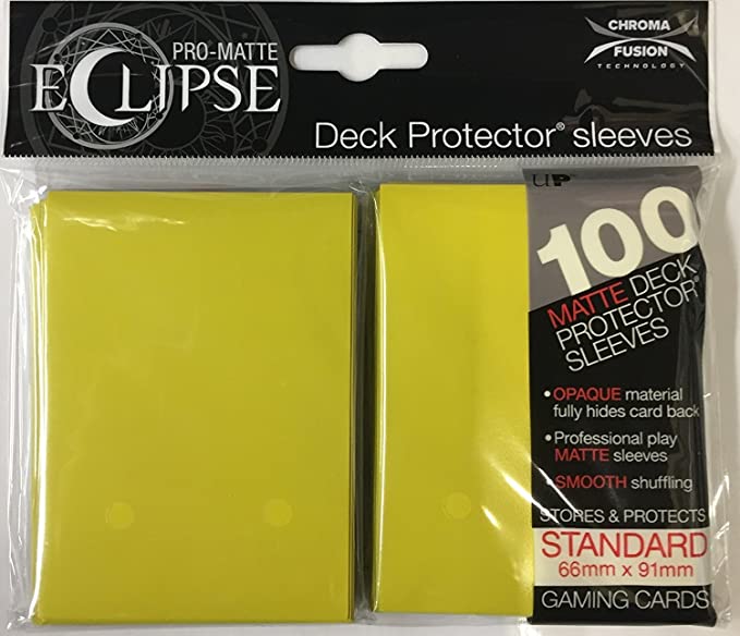 Eclipse Pro-Matte Sleeves - Yellow