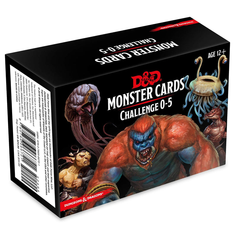D&D 5E: Monster Cards Challenge 0–5