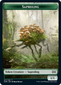 Saproling // Servo Double-sided Token [Double Masters Tokens]