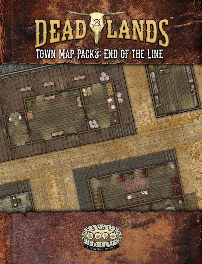 Savage Worlds Deadlands Town Map Pack 2 - Boot Hill