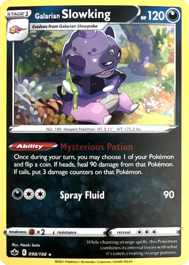 Galarian Slowking (098/198) (Cosmos Holo) [Sword & Shield: Chilling Re