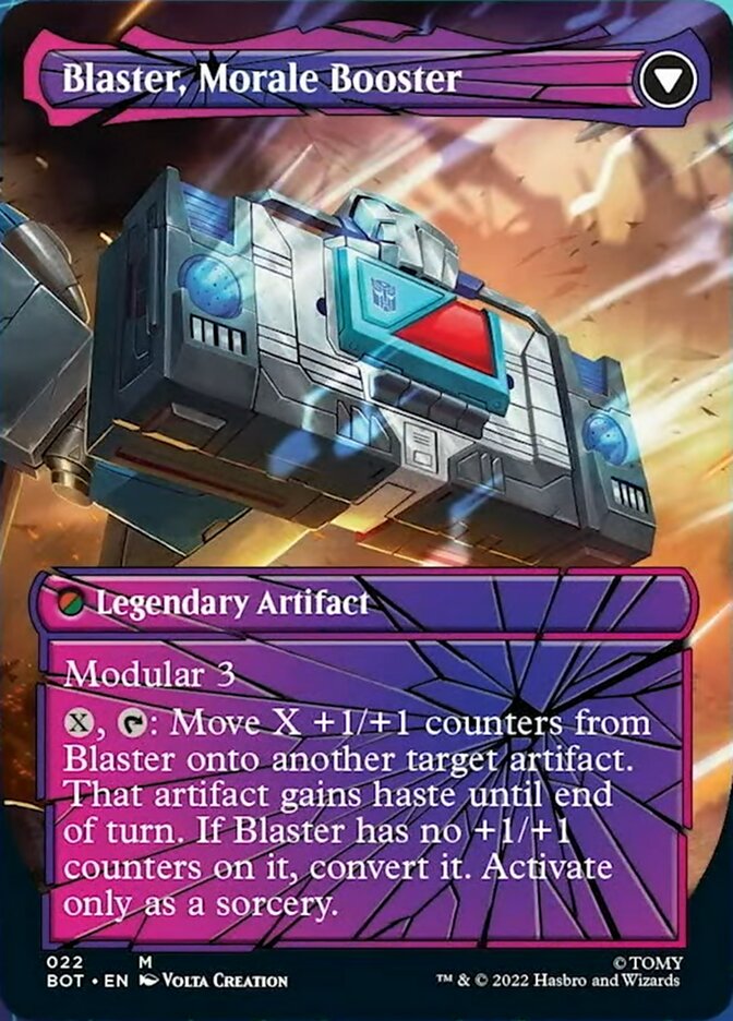 shattered glass mtg cards MTG - UB Transformers - Goldbug, Humanity's Ally - Shattered Glass Foil - NM