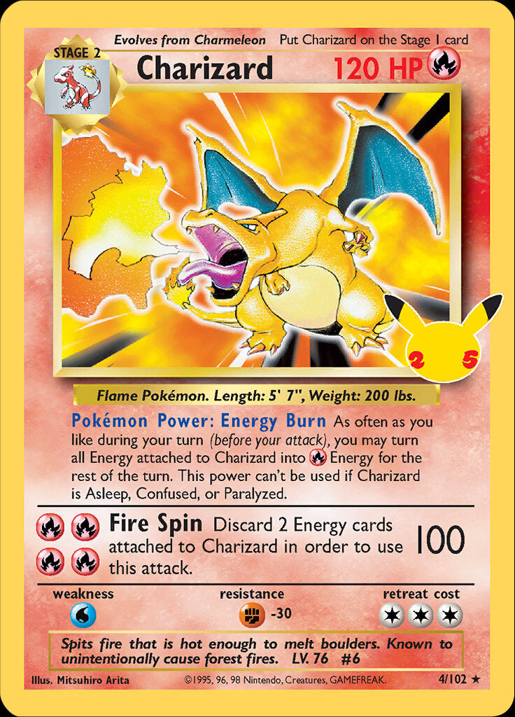 Charizard (4/102) [Celebrations: 25th Anniversary - Classic Collection Charizard (4/102) [Celebrations: 25th Anniversary - Classic Collection