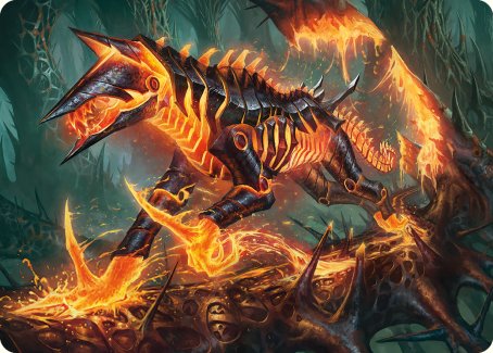 Kuldotha Cackler Art Card [Phyrexia: All Will Be One Art Series]