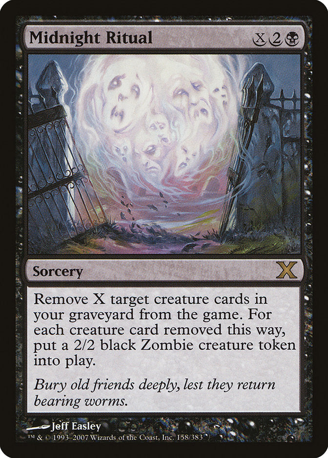 mtg black return card from graveyard Dread (Surge Foil) Put target creature card from a graveyard onto the battlefield under your control Legal in Standard, Rules Text: