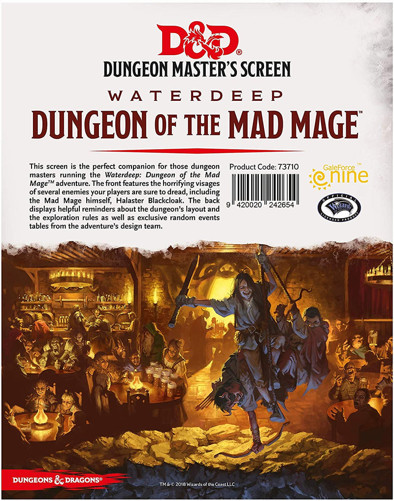 D&D 5E: Dungeon Of The Mad Mage DM Screen